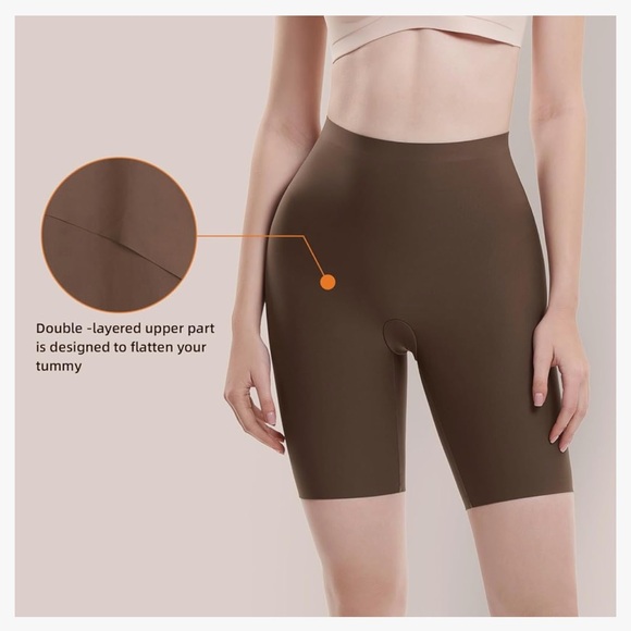 NWT ATTLADY Women Shapewear Mid-waist Shorts Body Shaper Shorts Thigh Slimmers - Picture 2 of 9